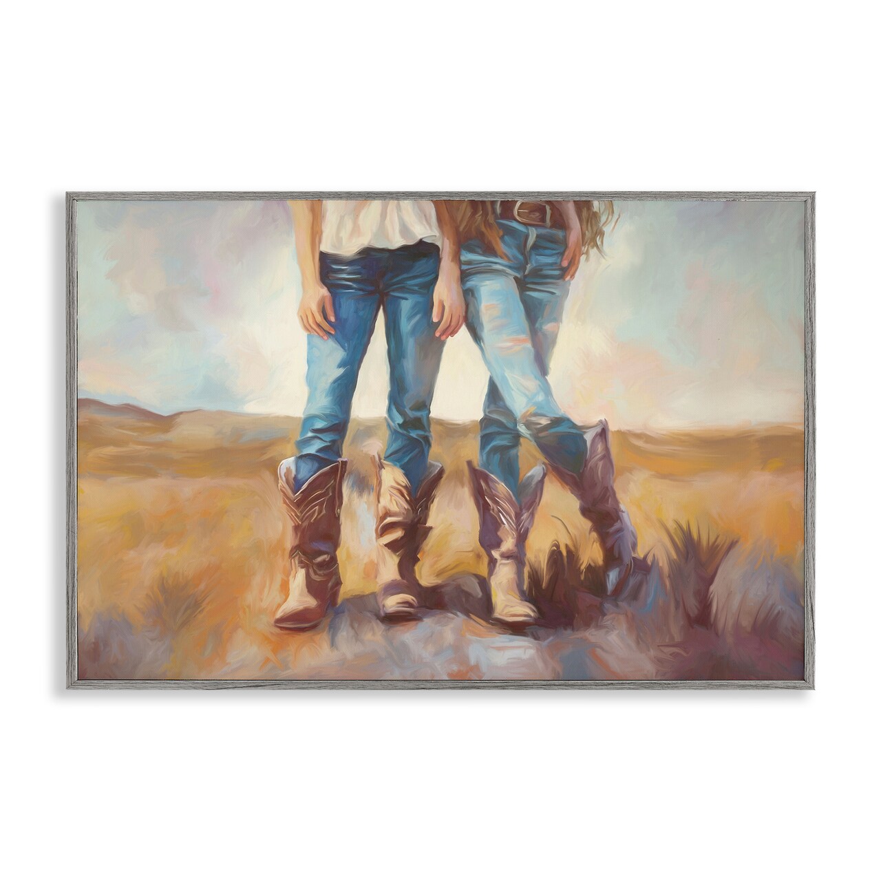 Stupell Industries All About The Cowboy Boots Framed Giclee, design by Ramona Murdock